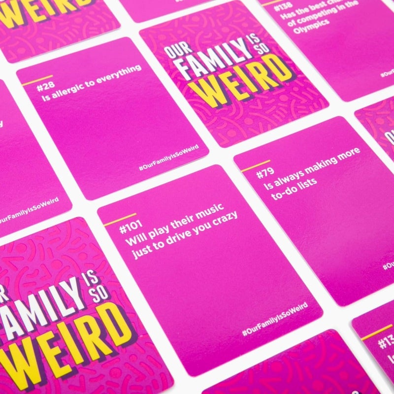 DSS Games Our Family is So Weird [A Family Card Game to Decide Who’s Most Likely to | Game Night Idea for Teens, Adults & Groups | Great for Reunions, Vacation, Road Trips] - Image 2